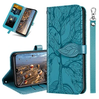 Afbeelding van MRSTER Samsung Galaxy A20e hoes Premium lederen telefoonhoes voor flip case RX2 boom blauw