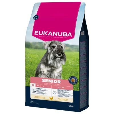 Afbeelding van Eukanuba Senior Small Breed Hondenbrokken Kip 12 kg