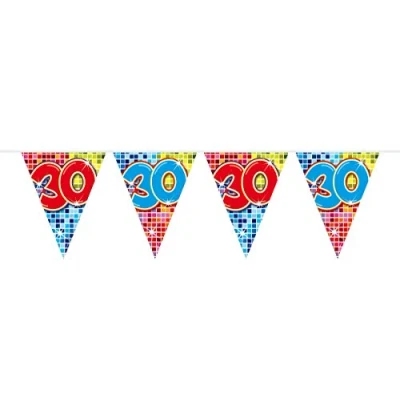 Afbeelding van Mini vlaggenlijn 30 jaar Birthday Blocks