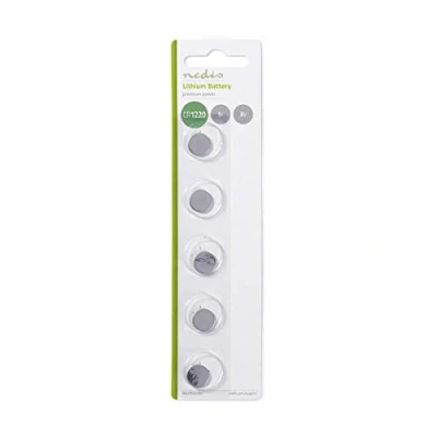 Afbeelding van Knoopcel batterij CR1220 Nedis 5 stuks (Lithium, 3 V)