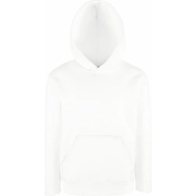 Afbeelding van Fruit Of The Loom Kinder Unisex Premium 70/30 Sweatshirt met Capuchon / Hoodie (Wit)