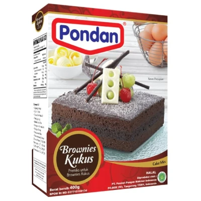Afbeelding van Pondan Brownie mix Kukus 400g