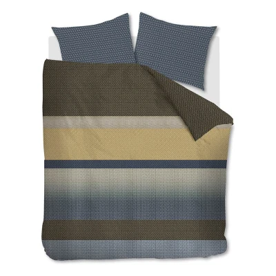 Afbeelding van Beddinghouse Vance dekbedovertrek Tweepersoons 200x200/220 Blauw Groen