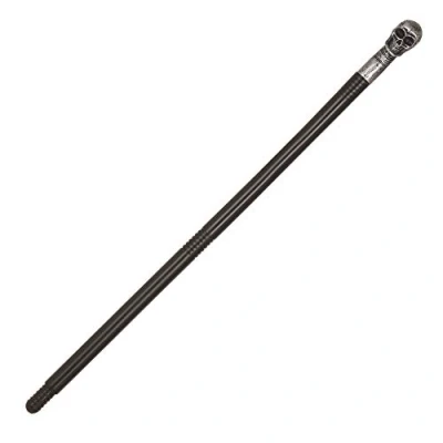 Afbeelding van Bristol Novelty BA2151 Schedel stok voor herenkostuum, zwart, één maat