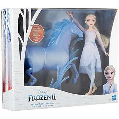 Afbeelding van Disney Frozen 2, Elsa pop en Nokk figuur, speelgoed voor kinderen, vanaf 3 jaar