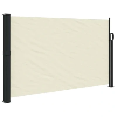 Afbeelding van Windscherm uittrekbaar 120x300 cm crèmekleurig