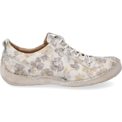 Afbeelding van Josef Seibel Fergey Sportieve veterschoenen, Dames, Maat: 36, Creme multi Leer