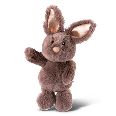 Afbeelding van NICI 46334 Donkerbruin knuffeldier konijn 20 cm pluche dier voor meisjes, jongens en baby&#039;s pluizig om te spelen, verzamelen knuffelen comfortabel