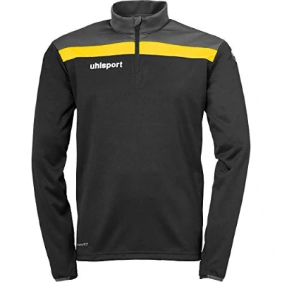 Afbeelding van Uhlsport Offense 23 Ziptop Heren Zwart / Antraciet Limoen Maat: S