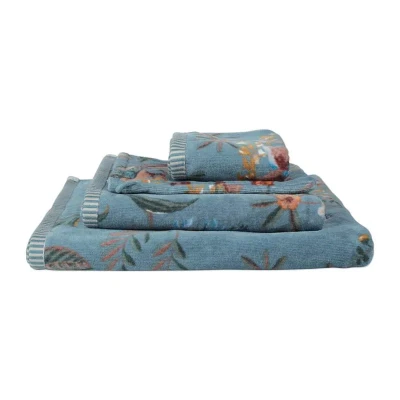 Afbeelding van Pip Studio Secret Garden Gastendoekje 30x50 cm Set van 3 Blauw
