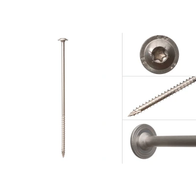 Afbeelding van Wovar Tellerkopschroeven RVS A2 8.0 x 240 mm Torx Doos 50 Stuks