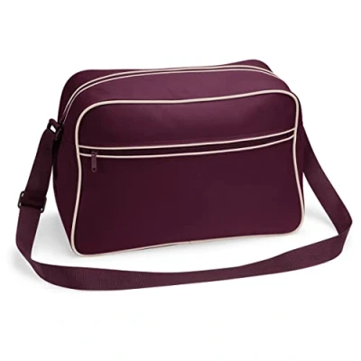 Image de Sac bandoulière retro shoulder bag BG14 rouge bordeau