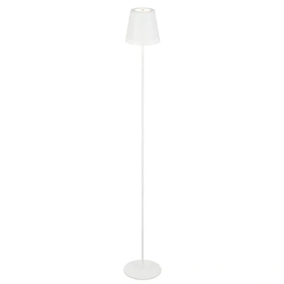 Afbeelding van Briloner Leuchten KIKI LED Vloerlamp metaal 3,5W 3 voudig dimbaar batterij touch USB IP44 wit