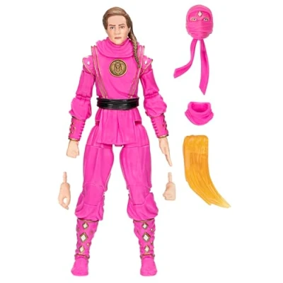 Afbeelding van Hasbro Power Rangers Actiefiguur x Cobra Kai Ligtning Collection Morphed Samantha LaRusso Pink Mantis Ranger Multicolours