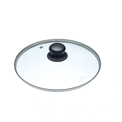 Afbeelding van KitchenCraft MasterClass glazen potdeksel, geschikt voor de meeste potten en pannen van 24 cm