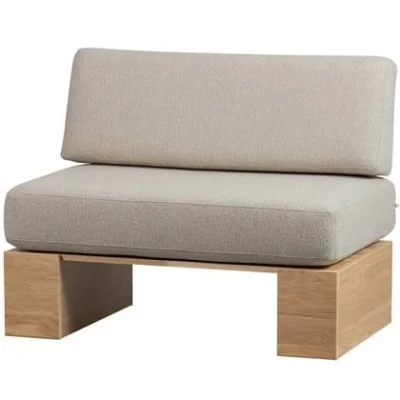 Afbeelding van vtwonen Muurbankje incl. Kussens Eiken NaturelBeige 84x100x67
