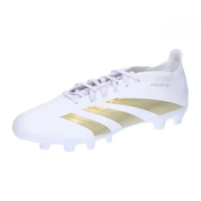 Afbeelding van adidas Performance Predator League Multiground Voetbalschoenen met kunststof noppen, Heren, Maat: 42, Footwear white/gold metallic