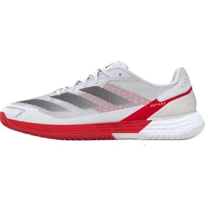Afbeelding van adidas Performance Defiant Speed 2 Tennisschoenen voor alle ondergronden, Heren, Maat: 42, Footwear white/core black/pure ruby Schoenen
