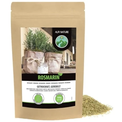 Afbeelding van Gedroogde rozemarijn (100 g), 100% zuiver en natuurlijk voor kruidenmengsels rozemarijnthee