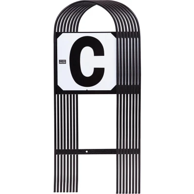 Afbeelding van Stubbs Manegeletters H E K M B F A C One Size Zwart