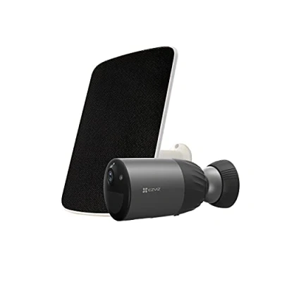 Afbeelding van EZVIZ BC1C met zonnepaneel C bewakingscamera, wifi, voor buiten, draadloos, 1080P, batterijduur 210J, bewegingsdetectie, nachtzicht in kleur, bidirectionele audio, IP66, H.265