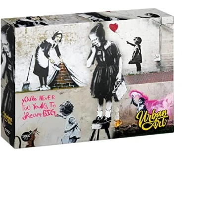 Afbeelding van University Games U08572 Banksy Girl On A Stool Urban Art Puzzel