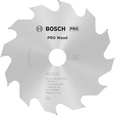 Image de BOSCH 2608641167 Lame de scie circulaire Optiline Wood, 130 x 20/16 2.4 mm, 12T