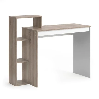 Afbeelding van Vicco Bureau Leo, Sonoma/Wit, 110 x 40 cm