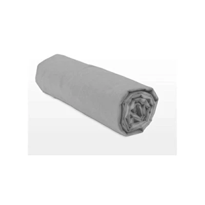 Afbeelding van Home Linge Passion Hoeslaken, 100% katoen, 57 draden/cm² (label Oeko Tex) HP61309, lichtgrijs, 90 x 190 cm
