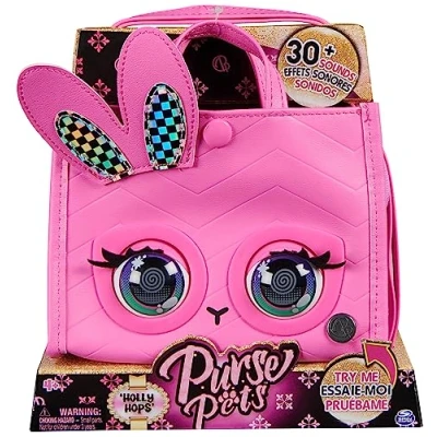 Afbeelding van Purse Pets Tote Bag Bunny Interactieve Tas &amp; Knuffel met meer dan 30 geluiden en lichteffecten