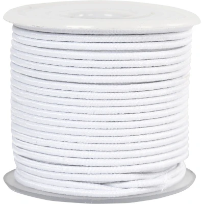 Afbeelding van Elastiek Dikte 2mm Wit, 25m