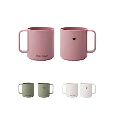 Afbeelding van Design Letters Mini Tritan glas voor baby&#039;s en kinderen, leerbeker, beker babybeker, 175 ml, BPA vrij, EA BPS koffiebeker, vaatwasmachinebestendig