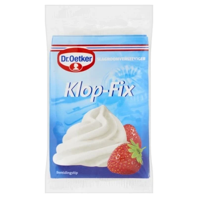 Afbeelding van Dr. Oetker Klop Fix (slagroomversteviger) 24g (3x8g)