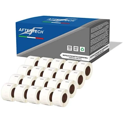 Afbeelding van Aftertech 20 x 99017 zelfklevende etiketten, 12,5 51 mm, compatibel (220 etiketten/rol = 4400 in totaal) voor Dymo LabelWriter S0722460