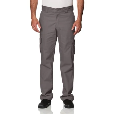 Afbeelding van Dickies Cargobroek voor heren van stretch keperbinding, grijs