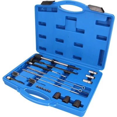 Afbeelding van Brilliant Tools BT551300 Injectorzit en schakelreinigingsset, 21 delig