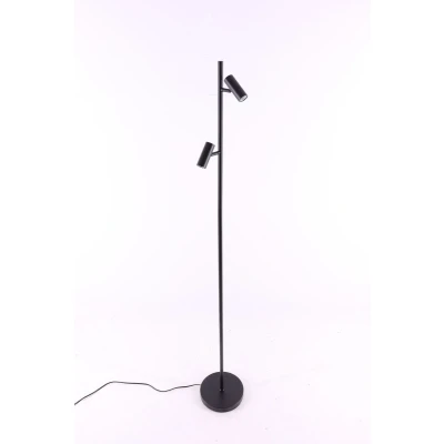Afbeelding van Slanke vloerlamp leeslamp zwart 3standen dimmer