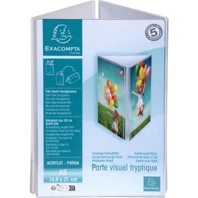 Afbeelding van Exacompta 85558D 10x Triptyque porte visuel A5 vertical
