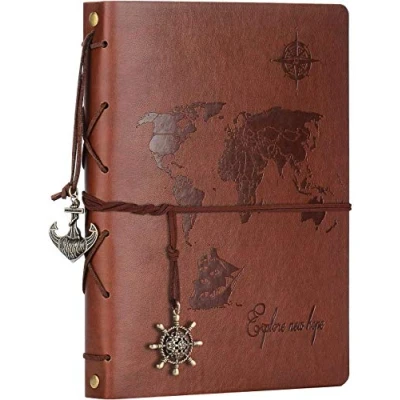 Afbeelding van ZEEYUAN fotoalbum, 60 pagina&#039;s, 22 x 27,3 cm, reizen, scrapbooking, van leer, wereldkaart, vintage, knutselen, cadeau, Valentijnsdag, geliefde, collega, vrienden, familie,