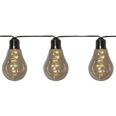 Afbeelding van Star Trading Glow lichtslinger 10 lampen indoor grijs (&quot;smoked&quot;)
