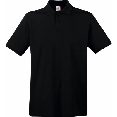 Afbeelding van Fruit of the Loom Poloshirt voor heren, zwart.