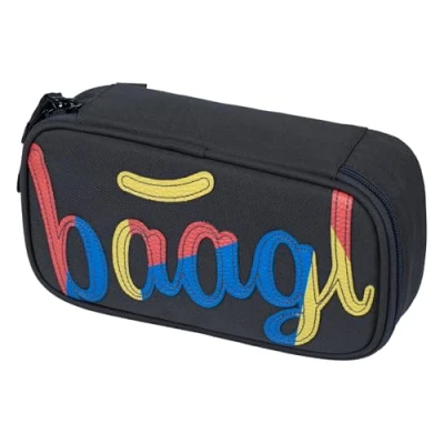 Afbeelding van Baagl Pennenetui voor meisjes, etui schrijfwaren, pennenetui, jongens, Skate Logo Mix,