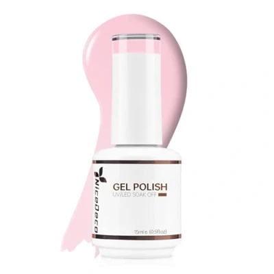 Afbeelding van Nicedeco Nagellak, 15 ml, gel, nude, roze, UV/LED, soak off, manicure, pedicure, professioneel, gebruik in salon en thuis, houdt lang eenvoudig aan te brengen, 005