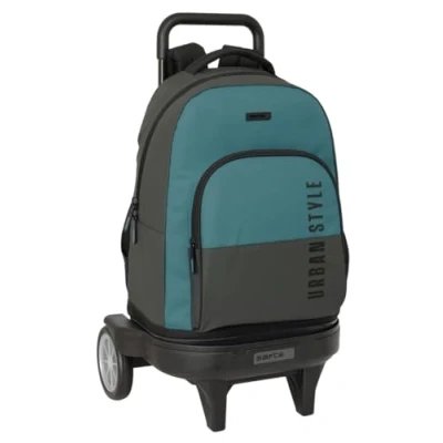 Afbeelding van Schoolrugzak met Wielen Safta Urban style Blauw Grijs 33 x 45 22 cm