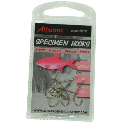 Afbeelding van Albatros Haak Specimen Brasem 270h 10 stuks Enkele Witvis