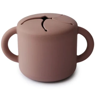 Afbeelding van Mushie siliconen snackbeker cloudy mauve