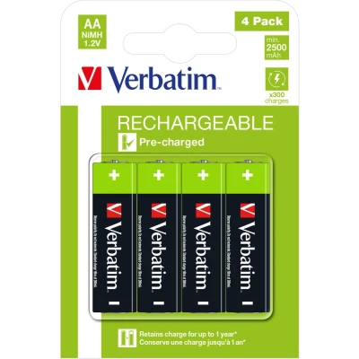 Afbeelding van Oplaadbare Batterijen Verbatim 1,2 V