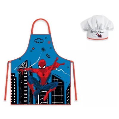 Afbeelding van Spiderman Keukenschort voor Kinderen met Koksmuts 5714710014374