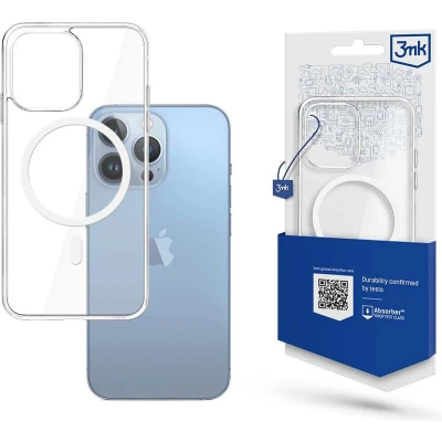 Afbeelding van 3mk iPhone 13 Pro Mag Safe Telefoonhoesje Transparant Top + Kwaliteit Valbescherming