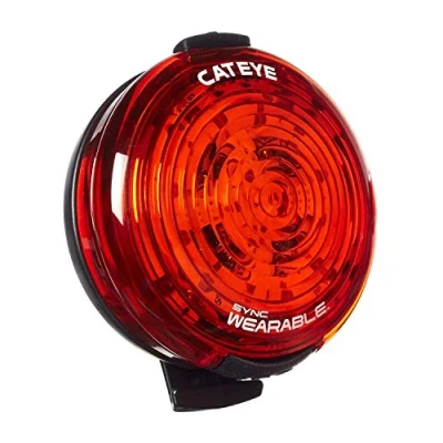Afbeelding van CatEye Sync Wearable Achterlicht Fiets Fietsverlichting LED Brandduur 13 uur USB Oplaadbaar Zes lichtmodi